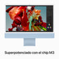 Apple iMac 24" 4,5K Chip M3 | 8 GB RAM | 256 GB SSD | CPU 8 núcleos | GPU 8 núcleos - Azul