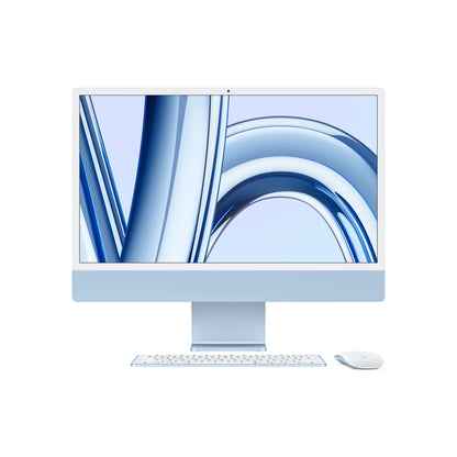 Apple iMac 24" 4,5K Chip M3 | 8 GB RAM | 256 GB SSD | CPU 8 núcleos | GPU 10 núcleos - Azul