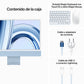 Apple iMac 24" 4,5K Chip M3 | 8 GB RAM | 256 GB SSD | CPU 8 núcleos | GPU 8 núcleos - Azul