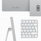 Apple iMac 24" 4,5K Chip M3 | 8 GB RAM | 256 GB SSD | CPU 8 núcleos | GPU 10 núcleos | Magic Keyboard numércio - Plata