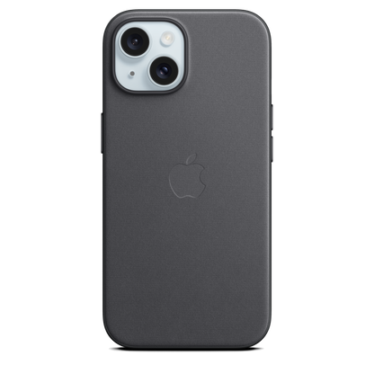 Funda de trenzado fino con MagSafe para el iPhone 15 - Negro - Macnificos