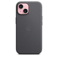 Funda de trenzado fino con MagSafe para el iPhone 15 - Negro - Macnificos