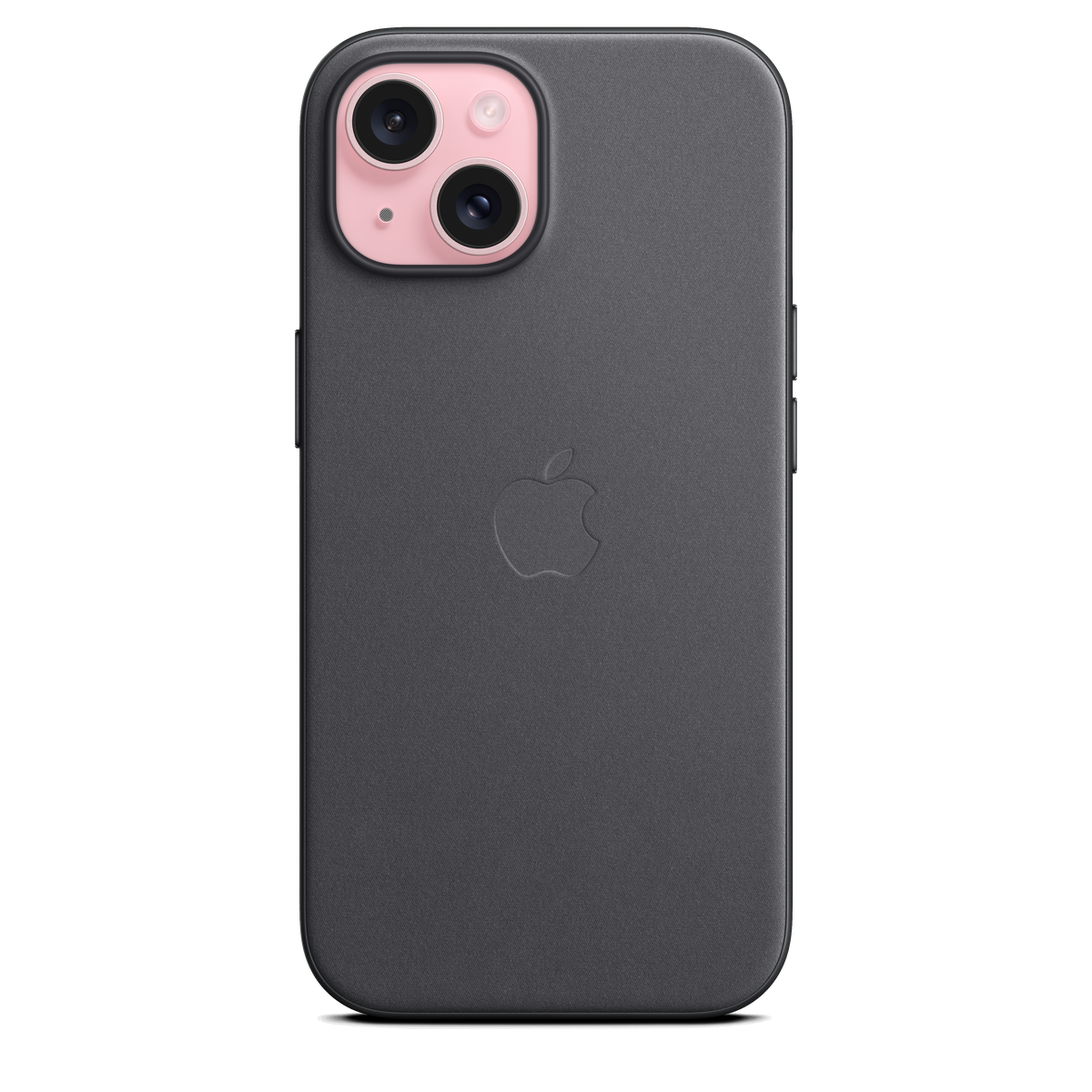 Funda de trenzado fino con MagSafe para el iPhone 15 - Negro - Macnificos