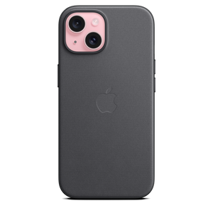 Funda de trenzado fino con MagSafe para el iPhone 15 - Negro - Macnificos