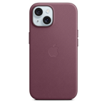 Funda de trenzado fino con MagSafe para el iPhone 15 - Rojo mora - Macnificos