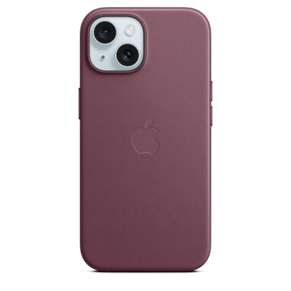Funda de trenzado fino con MagSafe para el iPhone 15 - Rojo mora - Macnificos