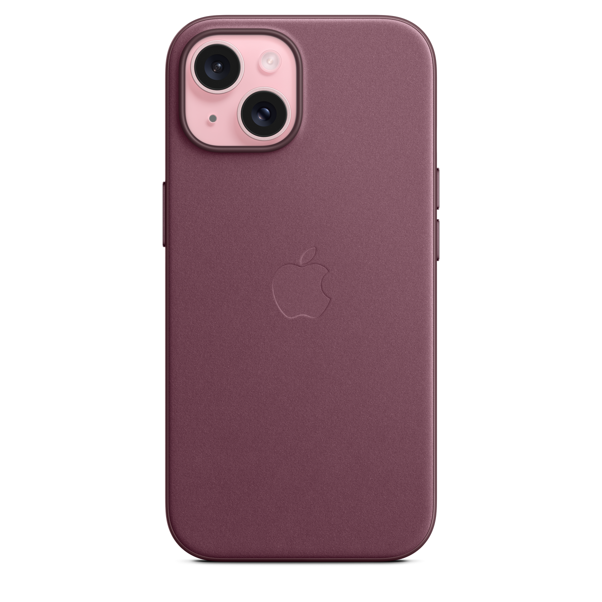 Funda de trenzado fino con MagSafe para el iPhone 15 - Rojo mora - Macnificos