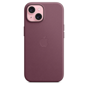 Funda de trenzado fino con MagSafe para el iPhone 15 - Rojo mora - Macnificos