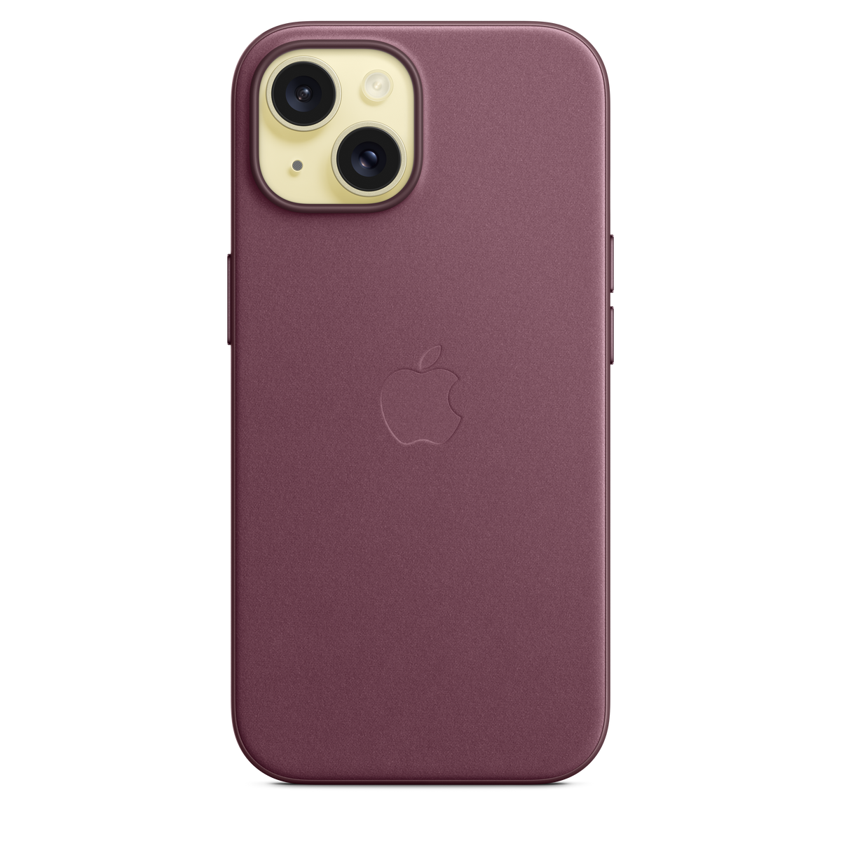 Funda de trenzado fino con MagSafe para el iPhone 15 - Rojo mora - Macnificos
