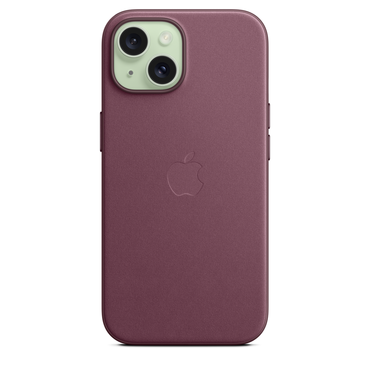 Funda de trenzado fino con MagSafe para el iPhone 15 - Rojo mora - Macnificos