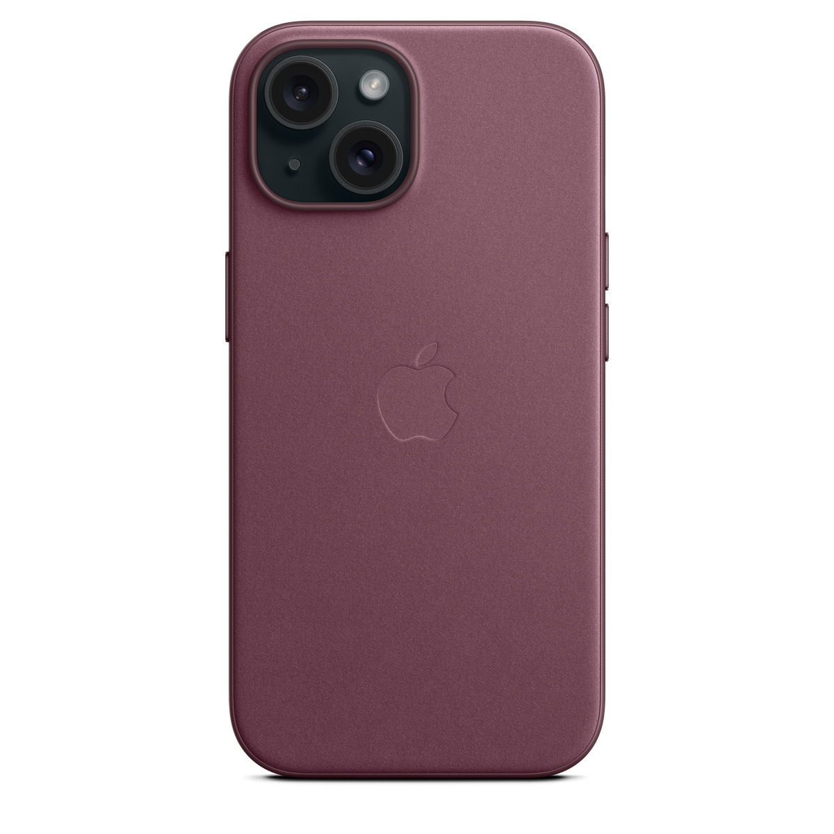 Funda de trenzado fino con MagSafe para el iPhone 15 - Rojo mora - Macnificos