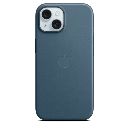 Funda de trenzado fino con MagSafe para el iPhone 15 - Azul pacífico - Macnificos
