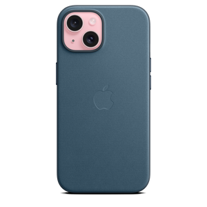 Funda de trenzado fino con MagSafe para el iPhone 15 - Azul pacífico - Macnificos
