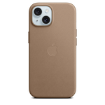 Funda de trenzado fino con MagSafe para el iPhone 15 - Marrón topo - Macnificos