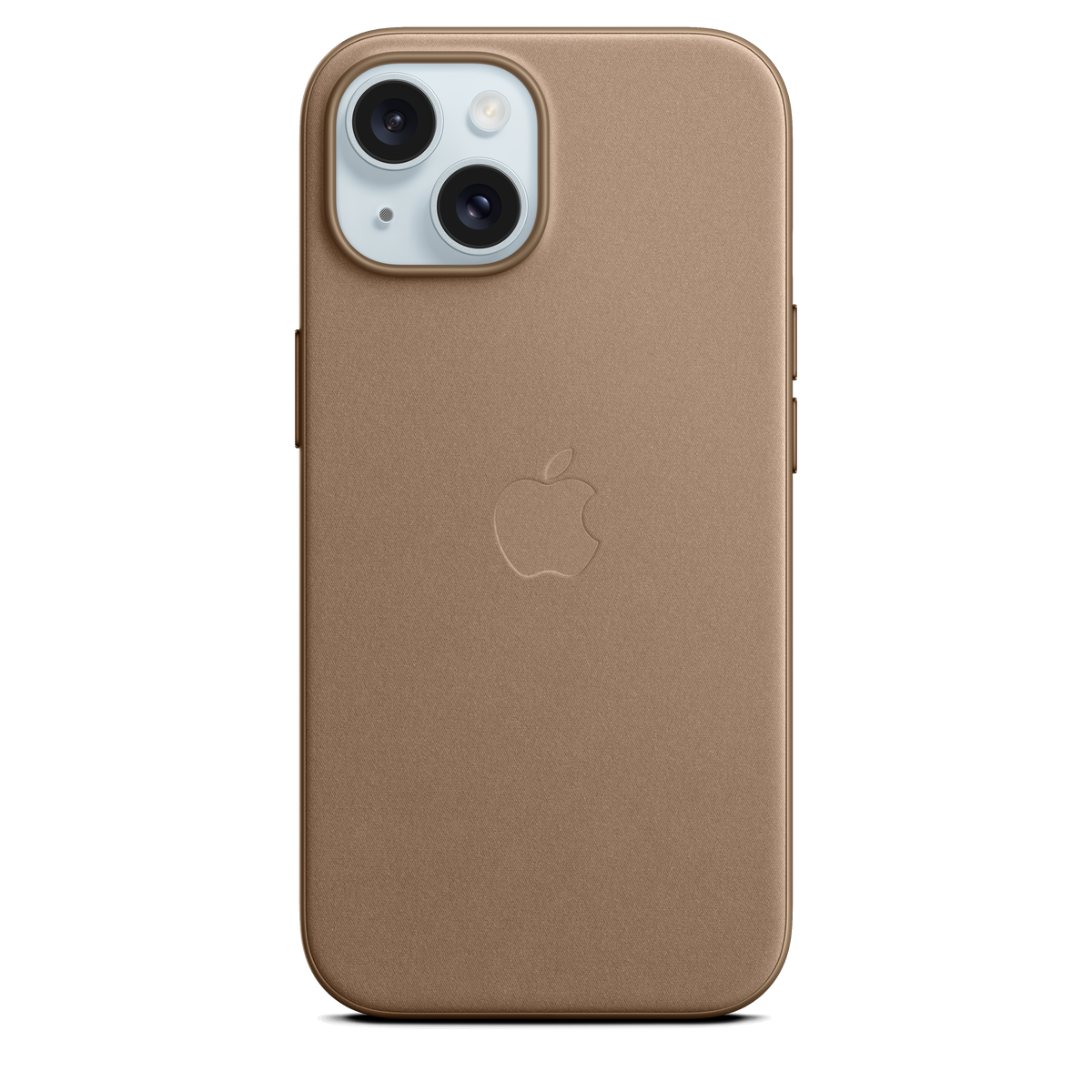 Funda de trenzado fino con MagSafe para el iPhone 15 - Marrón topo - Macnificos