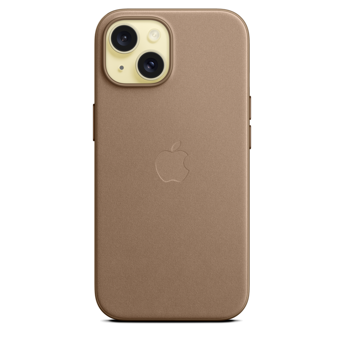 Funda de trenzado fino con MagSafe para el iPhone 15 - Marrón topo - Macnificos