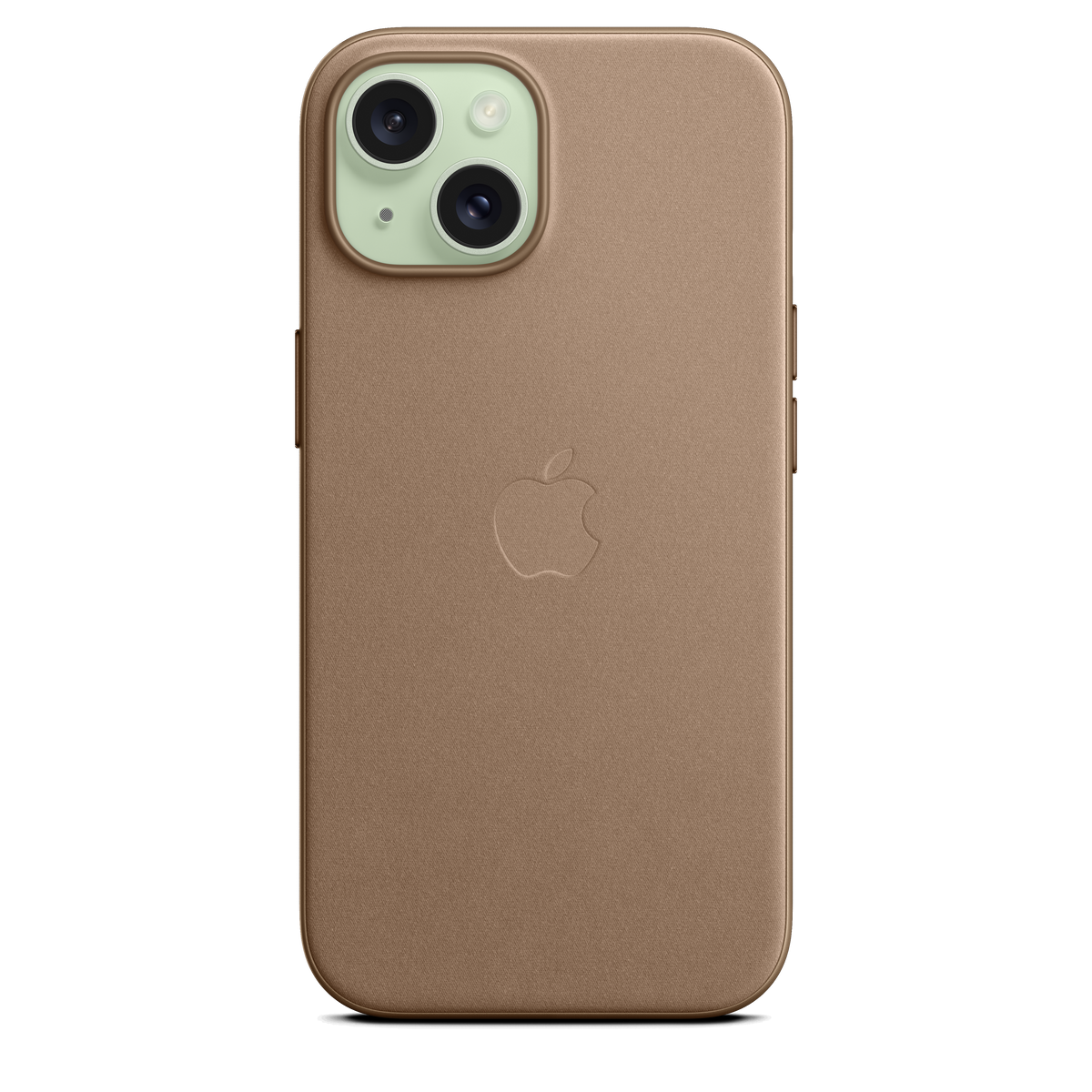 Funda de trenzado fino con MagSafe para el iPhone 15 - Marrón topo - Macnificos