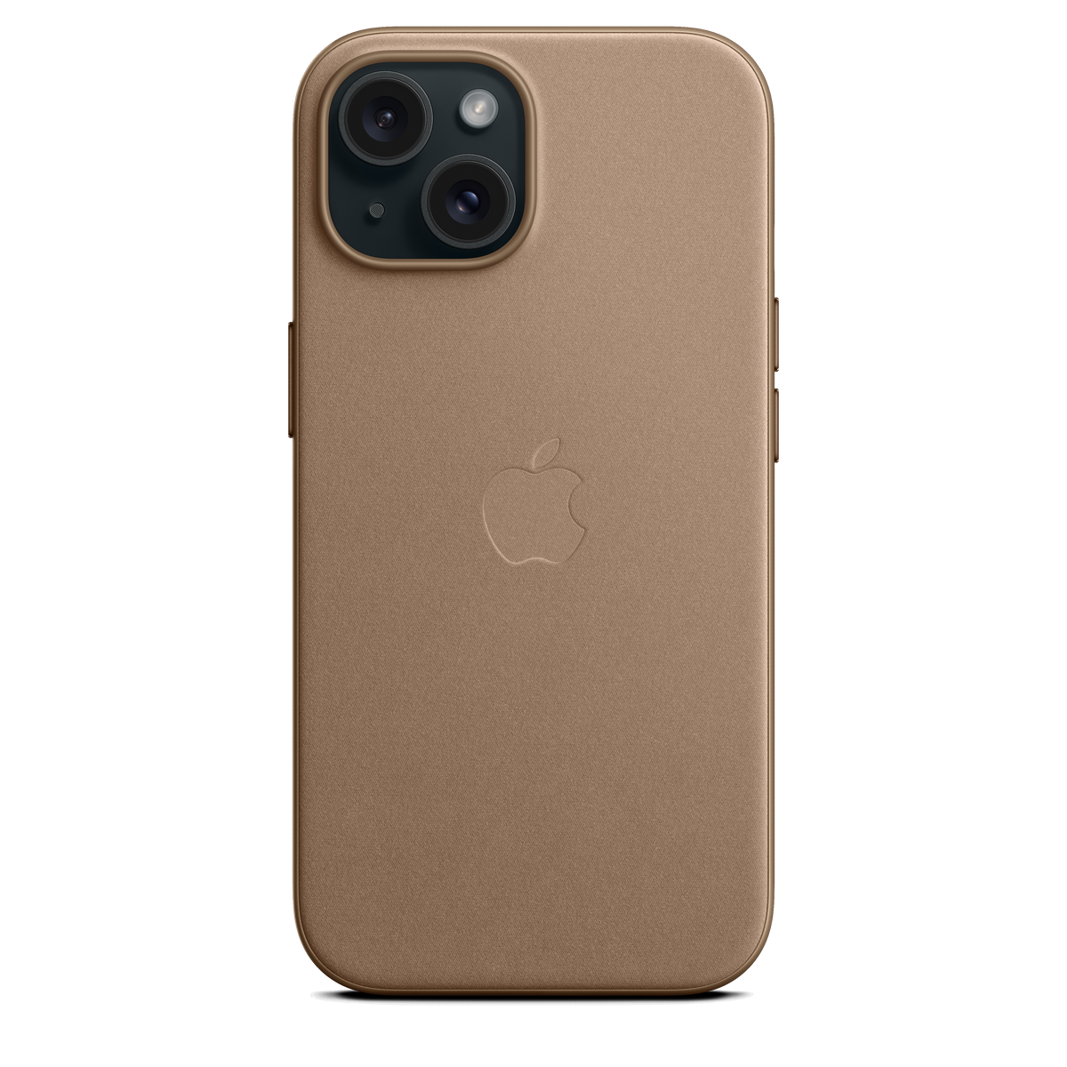 Funda de trenzado fino con MagSafe para el iPhone 15 - Marrón topo - Macnificos