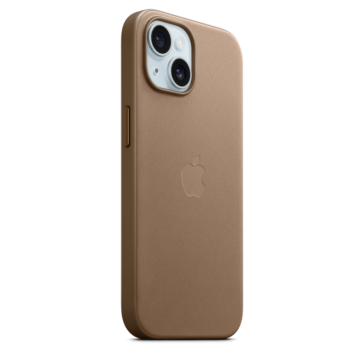 Funda de trenzado fino con MagSafe para el iPhone 15 - Marrón topo - Macnificos
