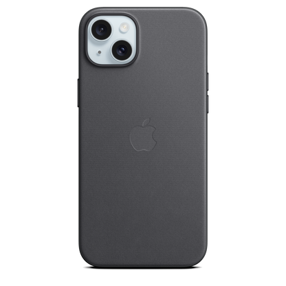 Funda de trenzado fino con MagSafe para el iPhone 15 Plus - Negro - Macnificos