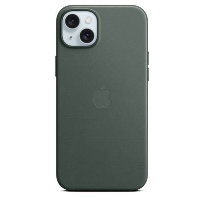 Funda de trenzado fino con MagSafe para el iPhone 15 Plus - Verde perenne - Macnificos