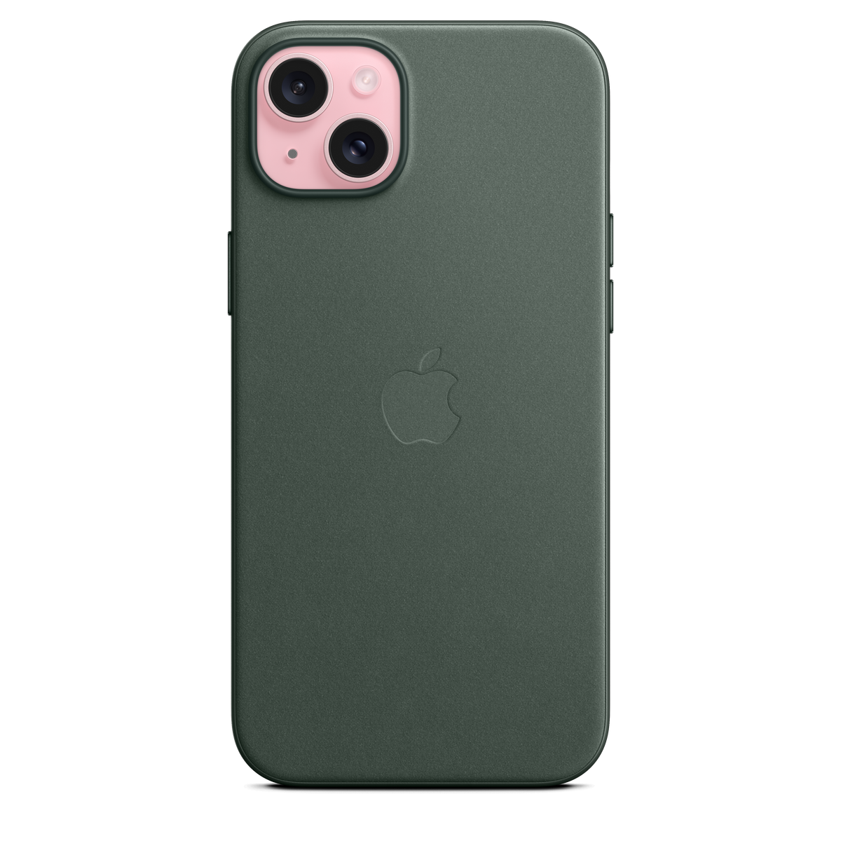 Funda de trenzado fino con MagSafe para el iPhone 15 Plus - Verde perenne - Macnificos