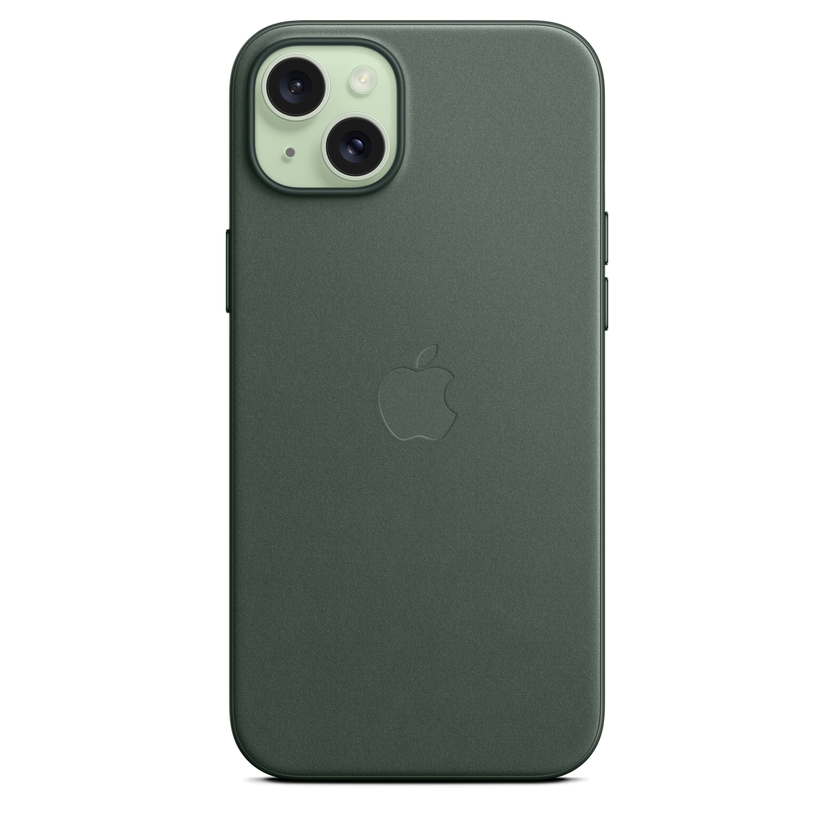 Funda de trenzado fino con MagSafe para el iPhone 15 Plus - Verde perenne - Macnificos