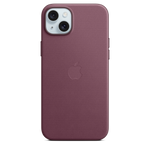 Funda de trenzado fino con MagSafe para el iPhone 15 Plus - Rojo mora - Macnificos