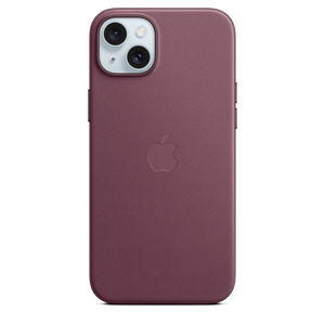 Funda de trenzado fino con MagSafe para el iPhone 15 Plus - Rojo mora - Macnificos