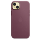 Funda de trenzado fino con MagSafe para el iPhone 15 Plus - Rojo mora - Macnificos