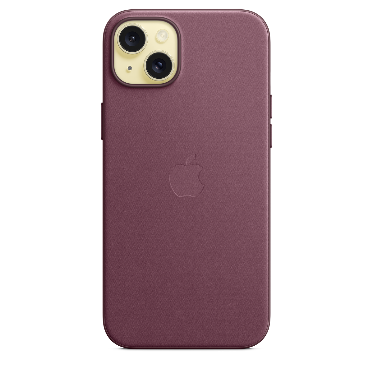 Funda de trenzado fino con MagSafe para el iPhone 15 Plus - Rojo mora - Macnificos