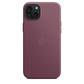 Funda de trenzado fino con MagSafe para el iPhone 15 Plus - Rojo mora - Macnificos