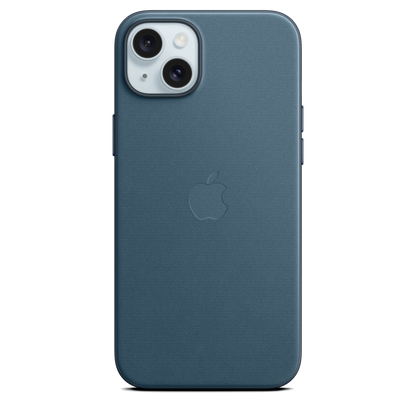 Funda de trenzado fino con MagSafe para el iPhone 15 Plus - Azul pacífico - Macnificos