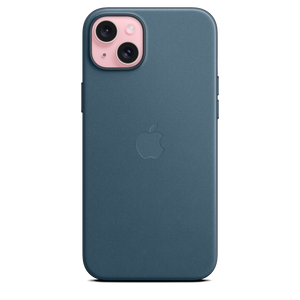 Funda de trenzado fino con MagSafe para el iPhone 15 Plus - Azul pacífico - Macnificos