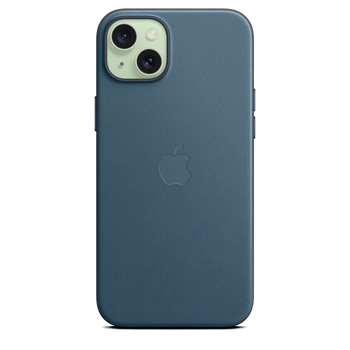 Funda de trenzado fino con MagSafe para el iPhone 15 Plus - Azul pacífico - Macnificos
