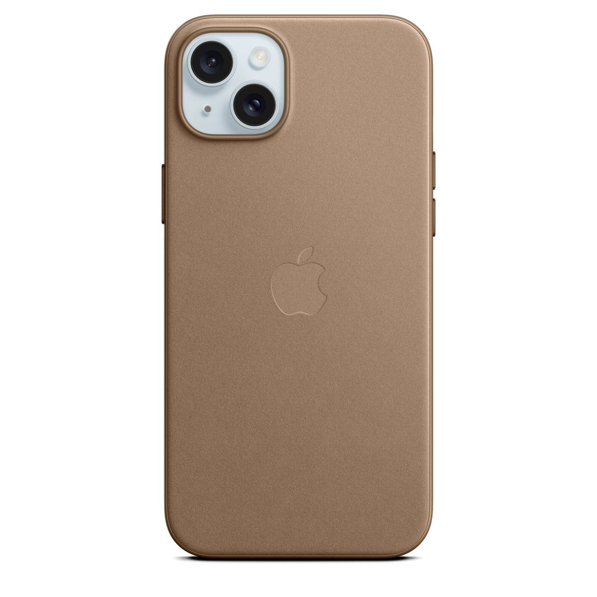 Funda de trenzado fino con MagSafe para el iPhone 15 Plus - Marrón topo - Macnificos