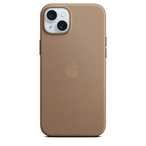 Funda de trenzado fino con MagSafe para el iPhone 15 Plus - Marrón topo - Macnificos