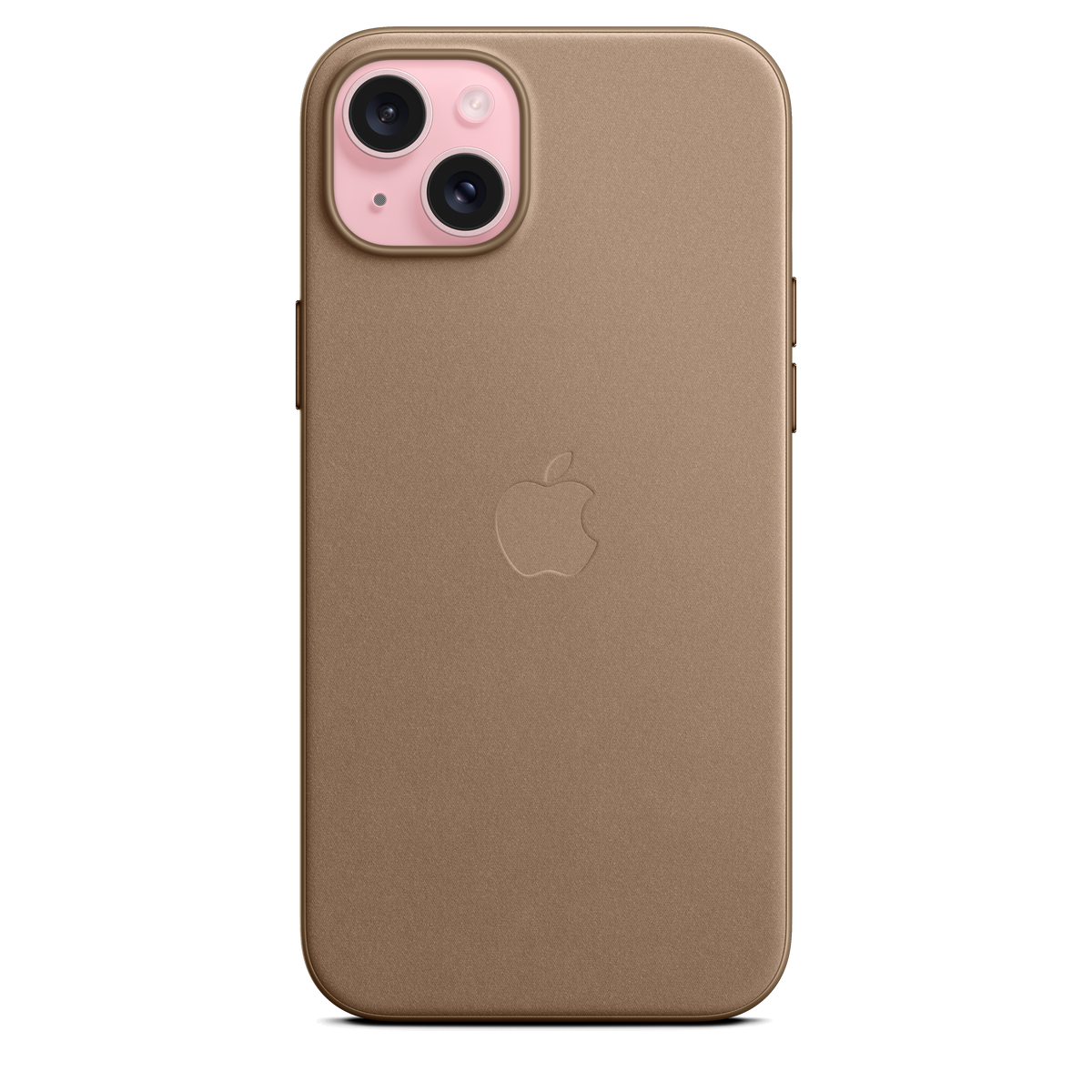 Funda de trenzado fino con MagSafe para el iPhone 15 Plus - Marrón topo - Macnificos
