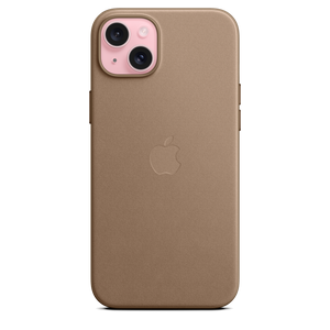 Funda de trenzado fino con MagSafe para el iPhone 15 Plus - Marrón topo - Macnificos