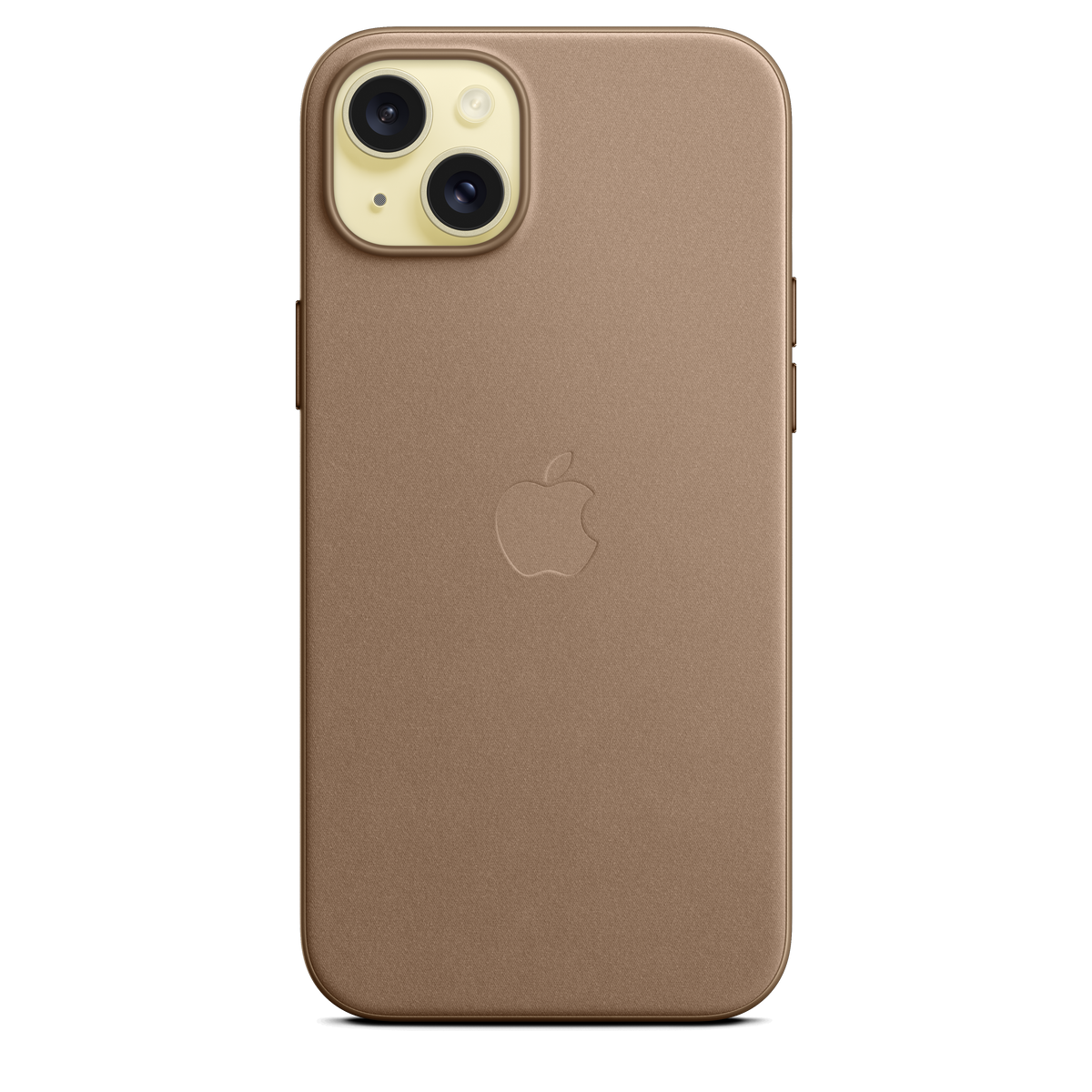Funda de trenzado fino con MagSafe para el iPhone 15 Plus - Marrón topo - Macnificos