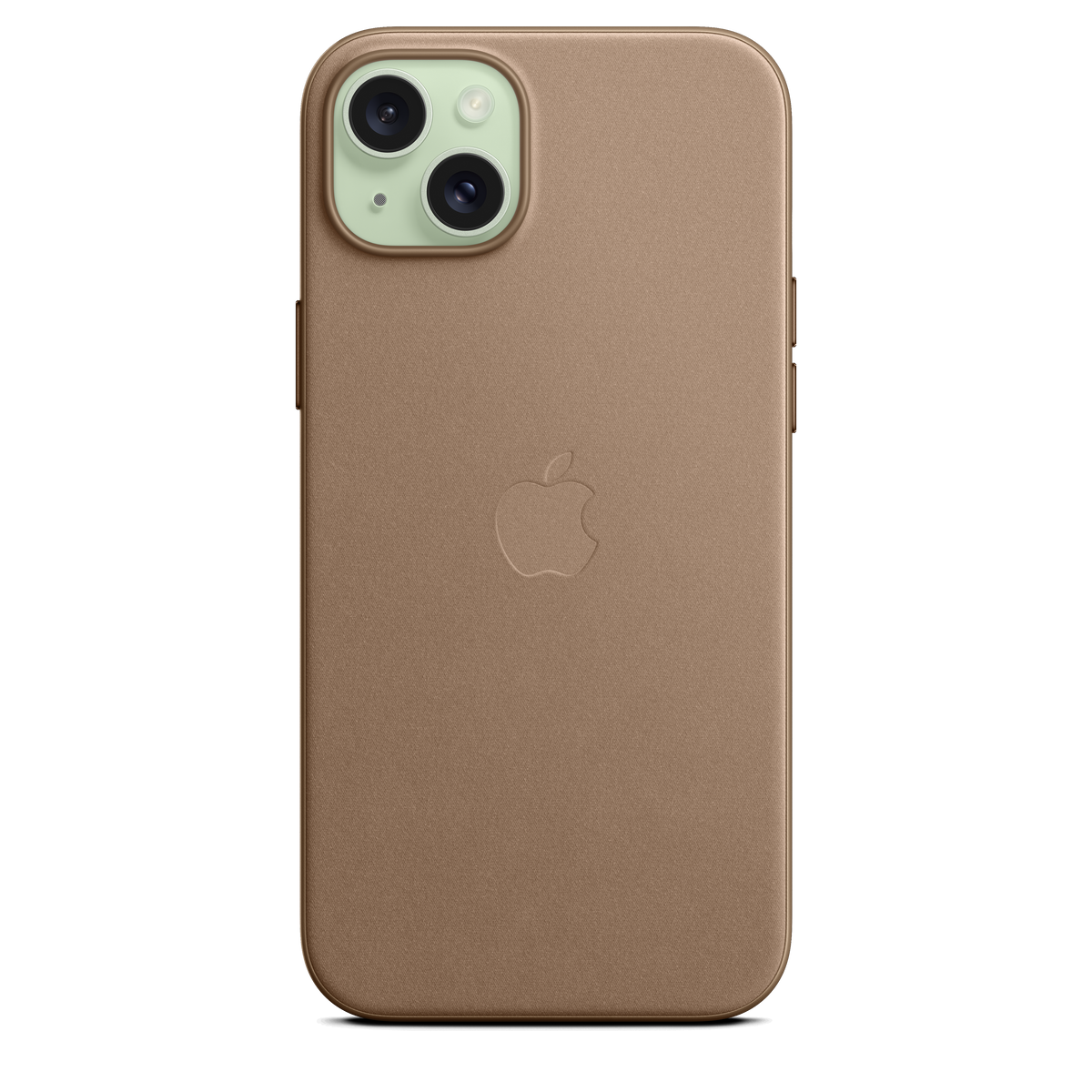 Funda de trenzado fino con MagSafe para el iPhone 15 Plus - Marrón topo - Macnificos