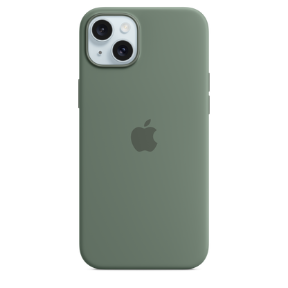 Funda de silicona con MagSafe para el iPhone 15 Plus - Ciprés - Macnificos