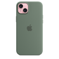 Funda de silicona con MagSafe para el iPhone 15 Plus - Ciprés - Macnificos