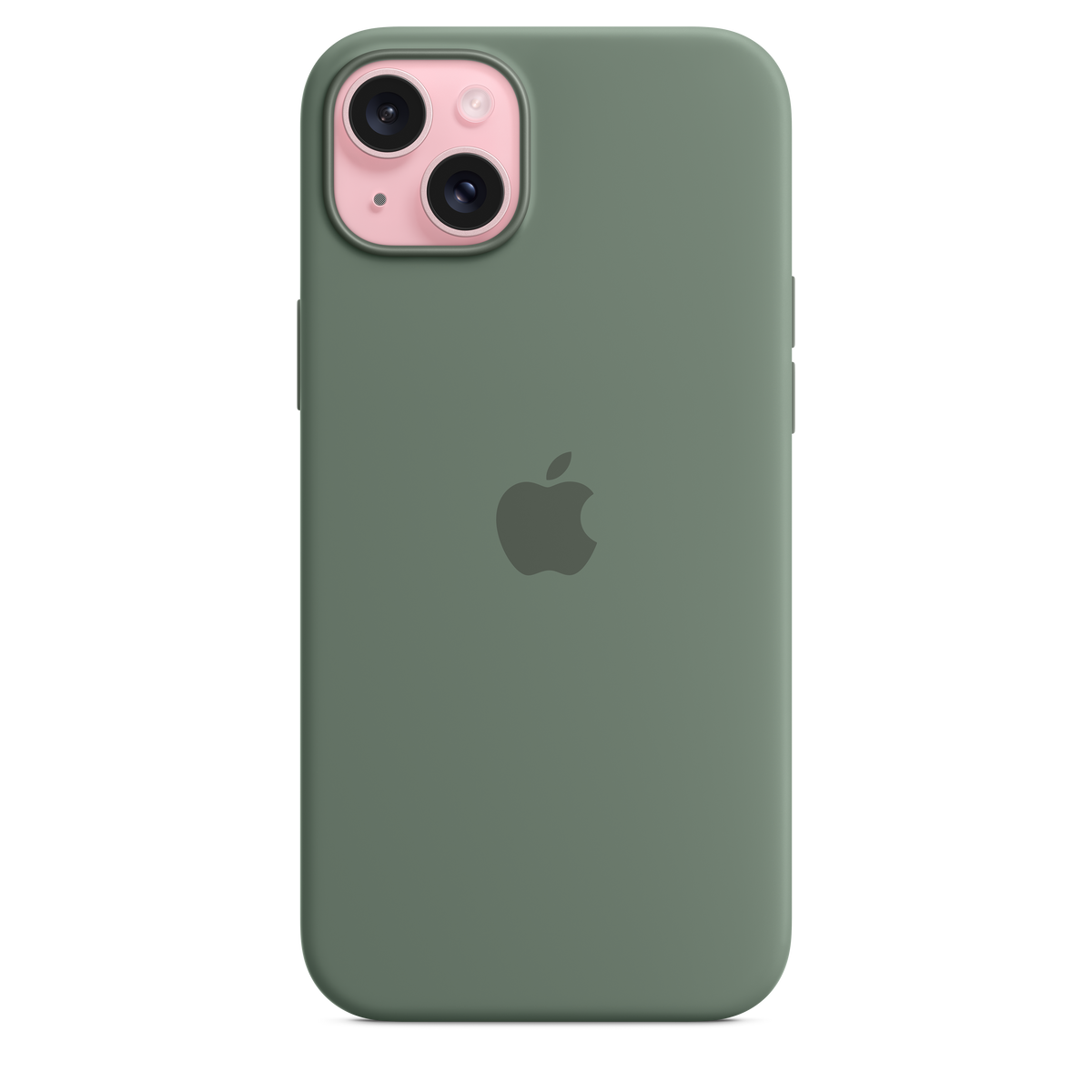 Funda de silicona con MagSafe para el iPhone 15 Plus - Ciprés - Macnificos