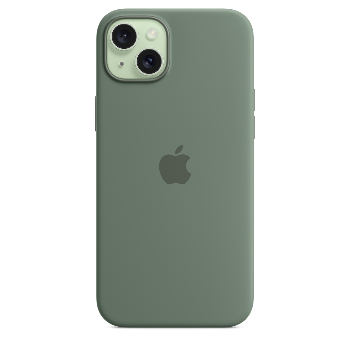 Funda de silicona con MagSafe para el iPhone 15 Plus - Ciprés - Macnificos