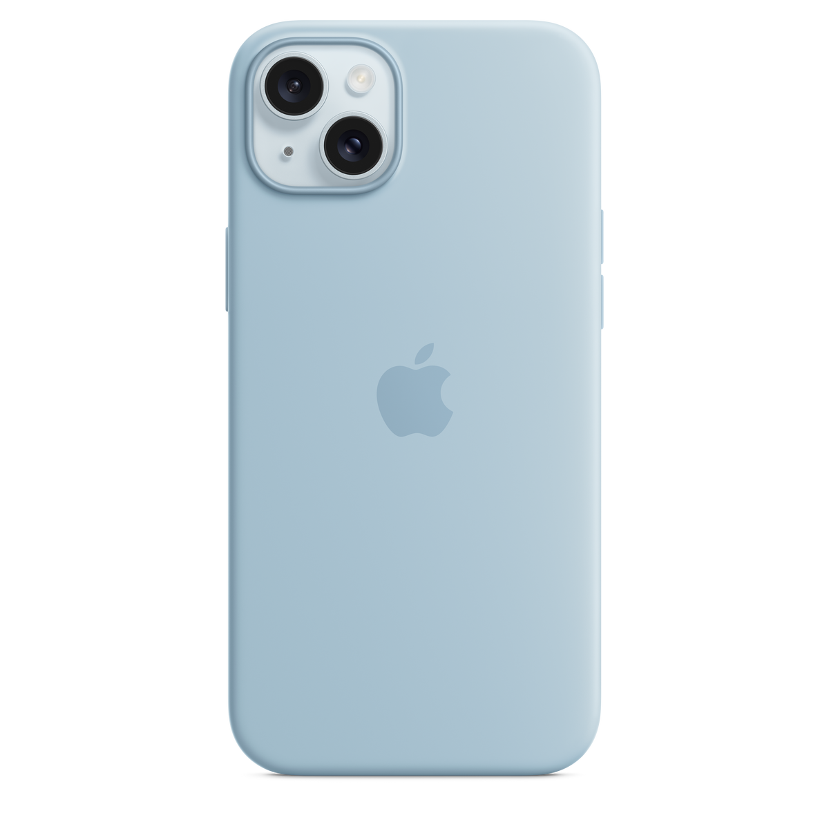 Funda de silicona con MagSafe para el iPhone 15 Plus - Azul claro - Macnificos