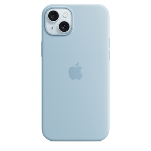 Funda de silicona con MagSafe para el iPhone 15 Plus - Azul claro - Macnificos