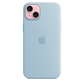 Funda de silicona con MagSafe para el iPhone 15 Plus - Azul claro - Macnificos