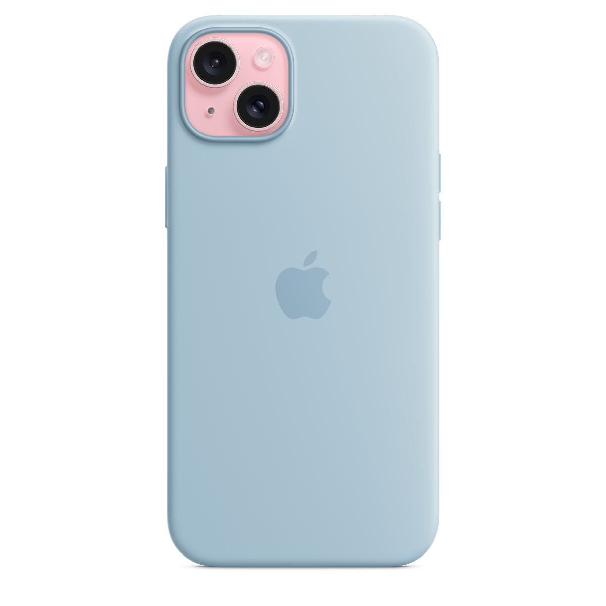 Funda de silicona con MagSafe para el iPhone 15 Plus - Azul claro - Macnificos