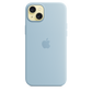 Funda de silicona con MagSafe para el iPhone 15 Plus - Azul claro - Macnificos